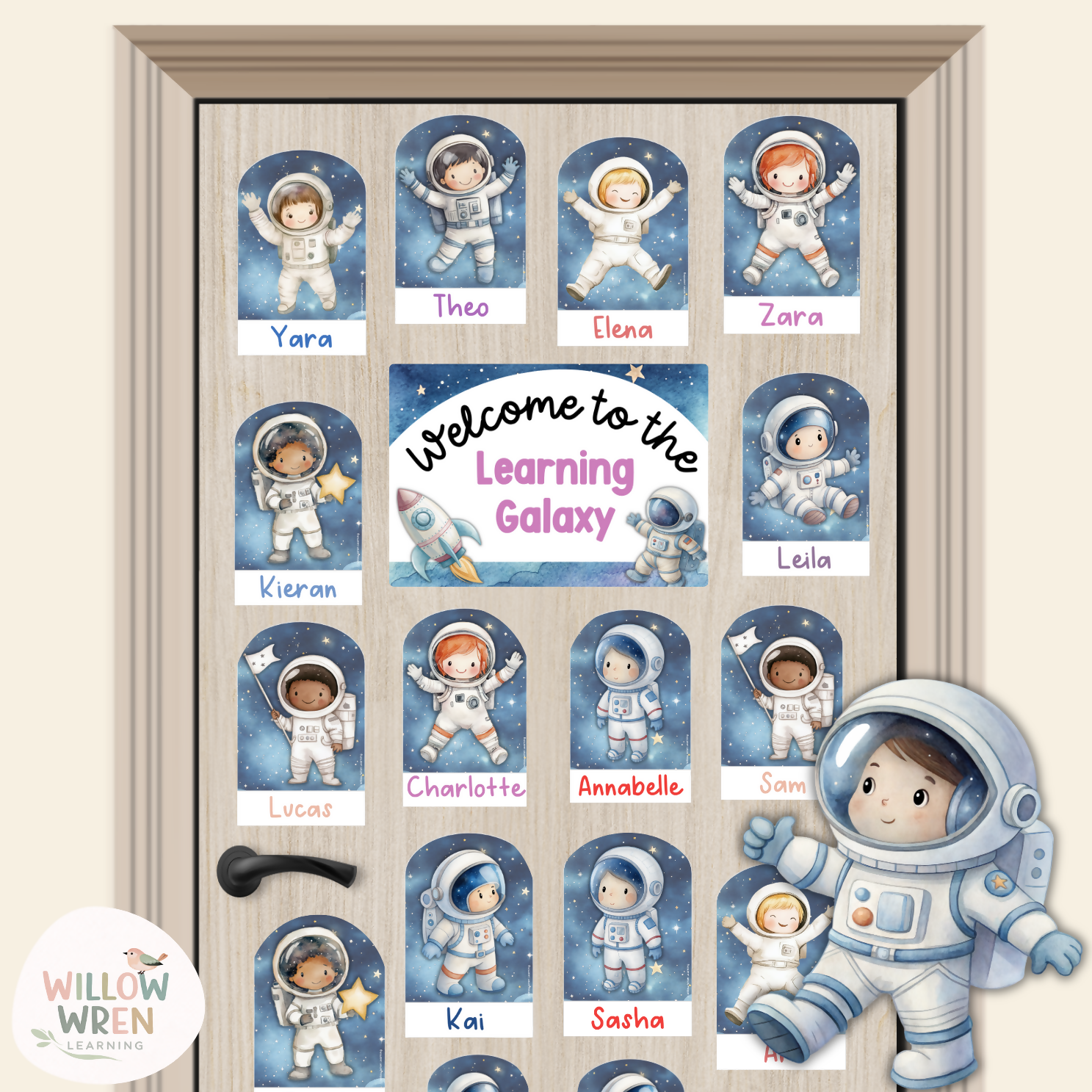 Galaxy Dreams Door Display | Space Classroom Decor | Classroom Door Decor