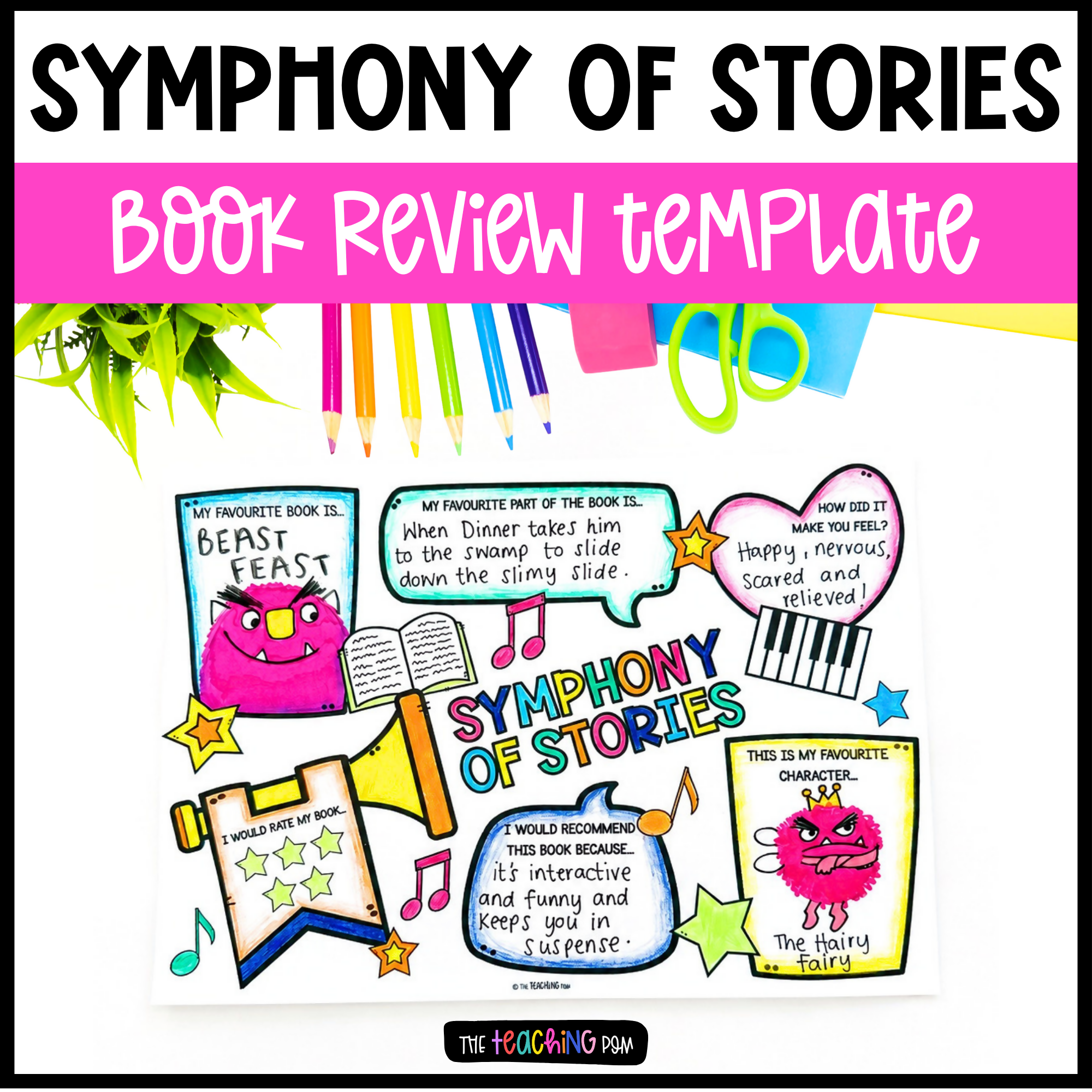 Symphony of Stories Book Review Template | Book Week 2026