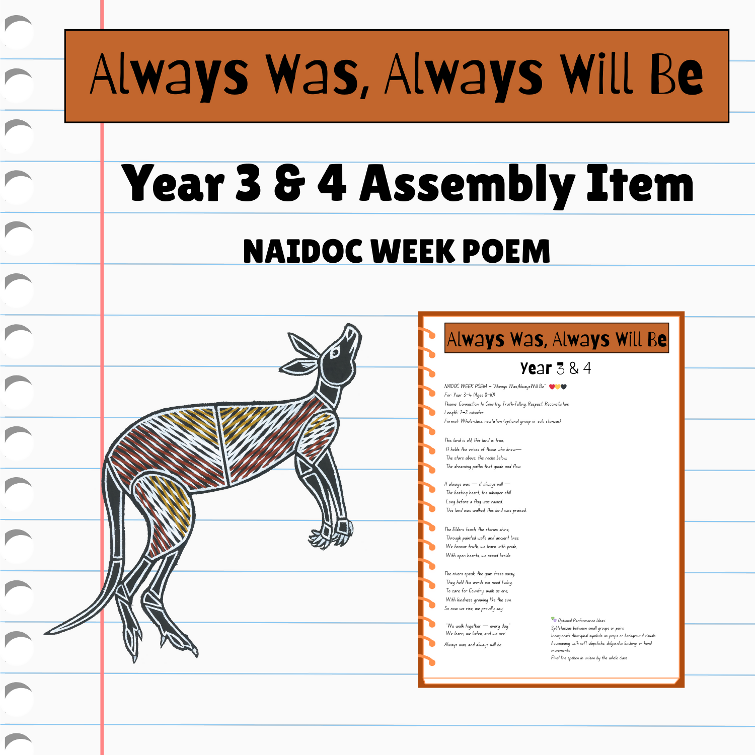 Always Was, Always Will Be | NAIDOC Week Poem for Year 3 & 4 | Assembly Item