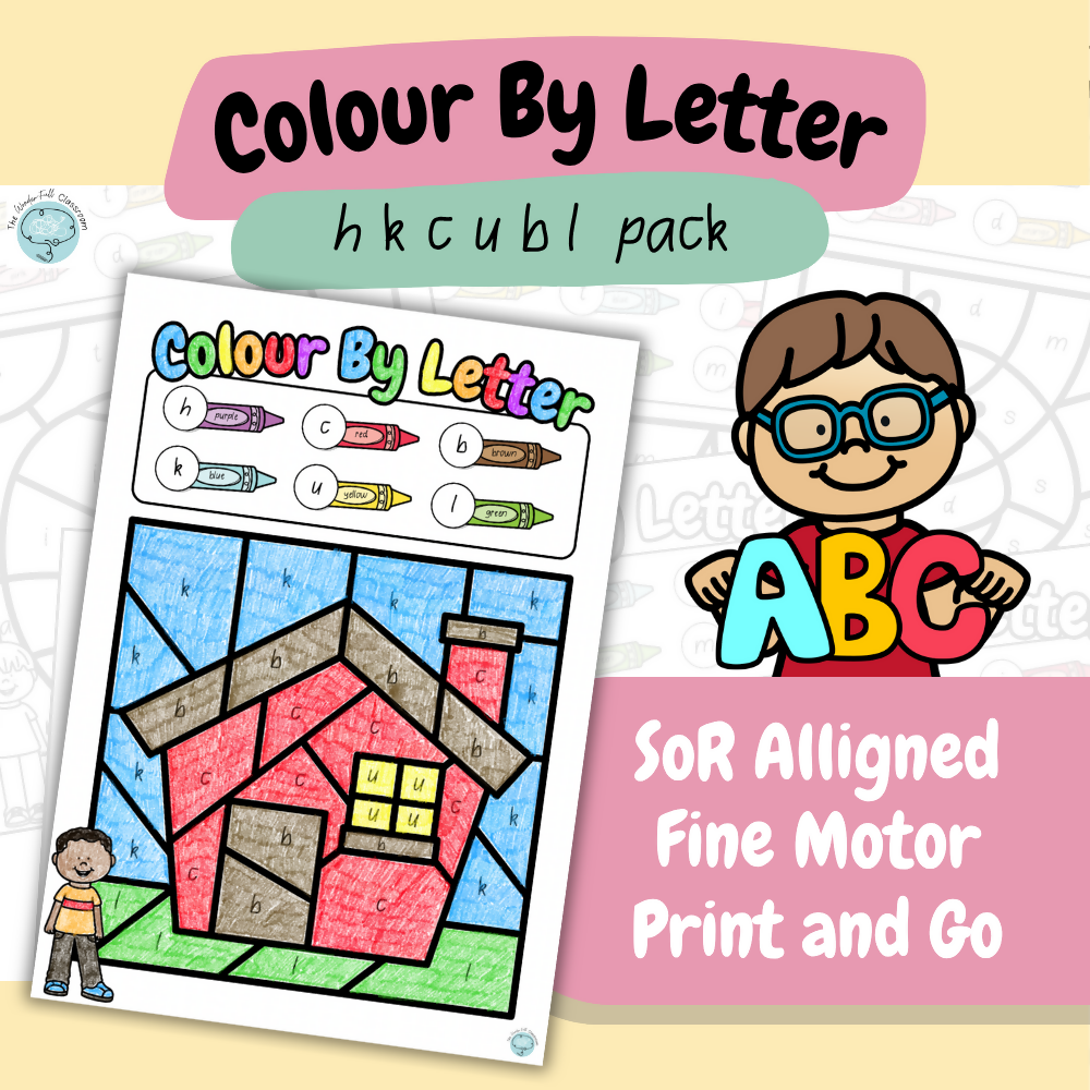 Colour by Letter - matsidfnpogehkcubljyvwzx | Letter Recognition | Print & Go