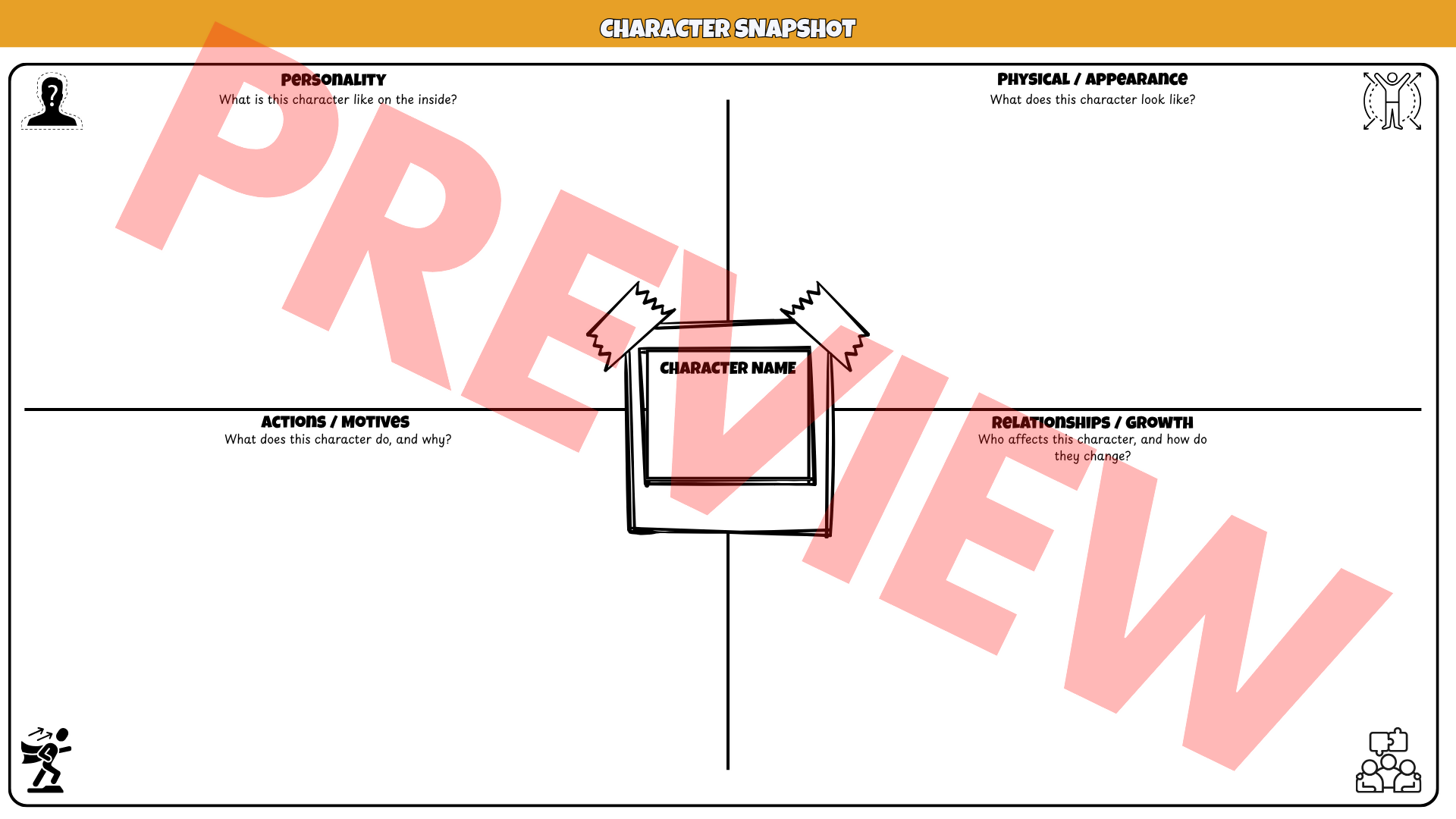 FREE Character Analysis Activities | Any Novel | PDF, PPT + Canva Link | Years 4–8