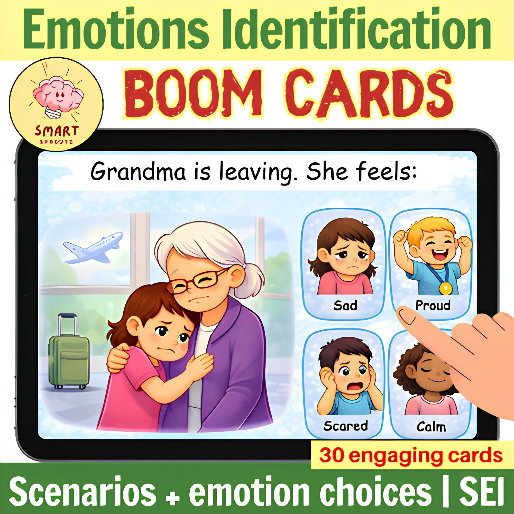 Feelings Identification Boom Cards | SEL Activities | Autism little learners & K
