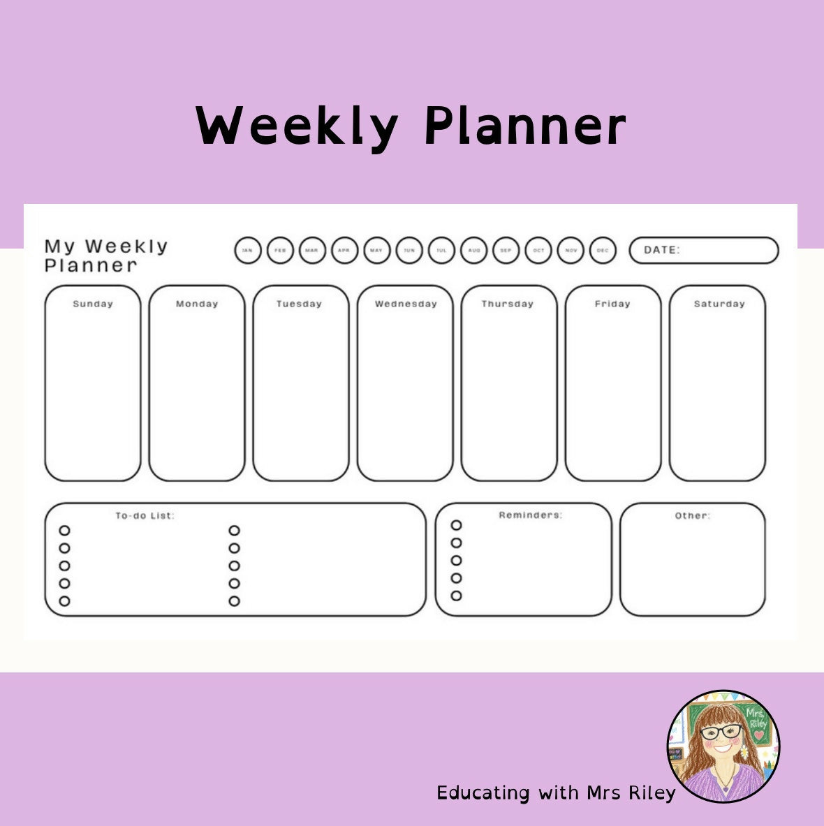 My Weekly Planner