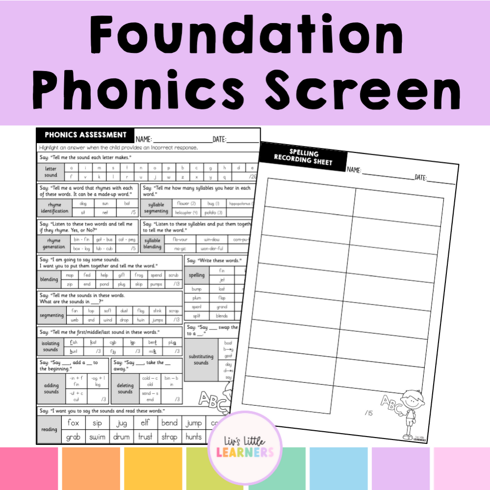 Phonics Foundation Screen