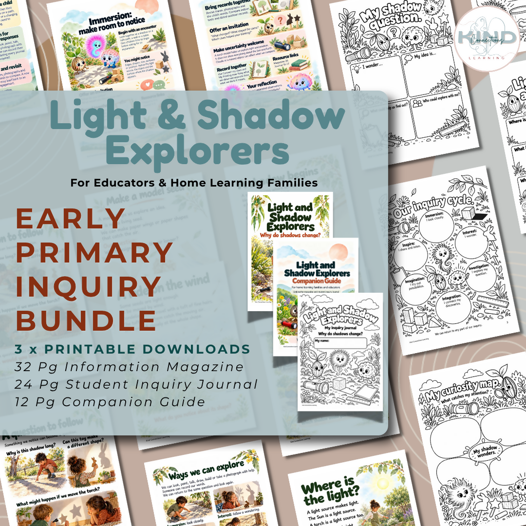 'Light & Shadow Explorers' Early Primary Inquiry Bundle