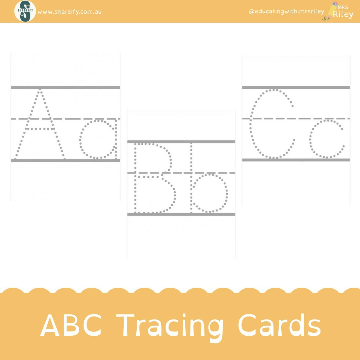 ABC - Tracing Cards