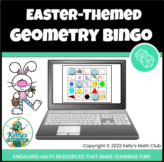 Easter-Themed Geometry Bingo - Digital and Printable