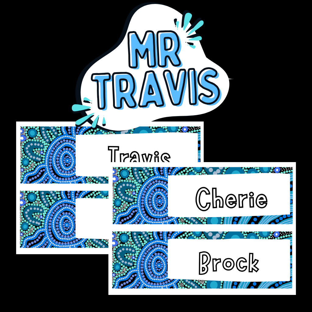 Editable Student Name Desk Strips