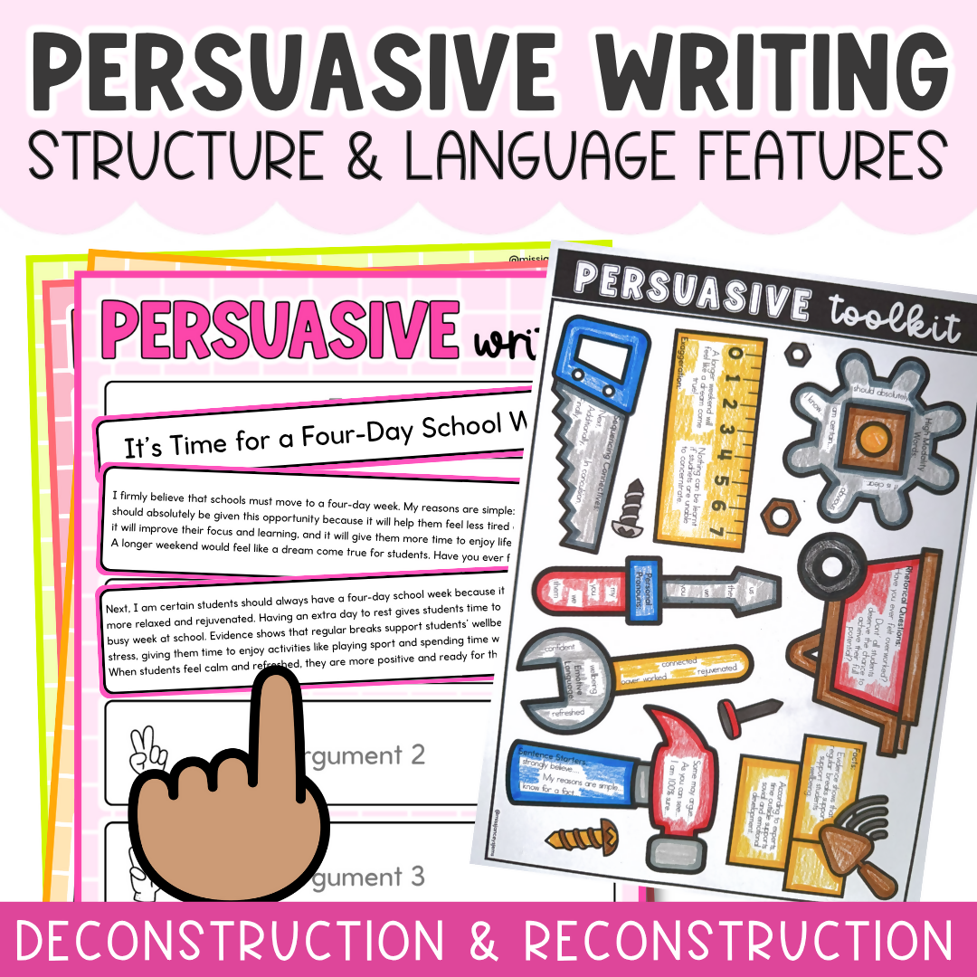Persuasive Writing Reconstruction I Opinion Writing Structure and Language