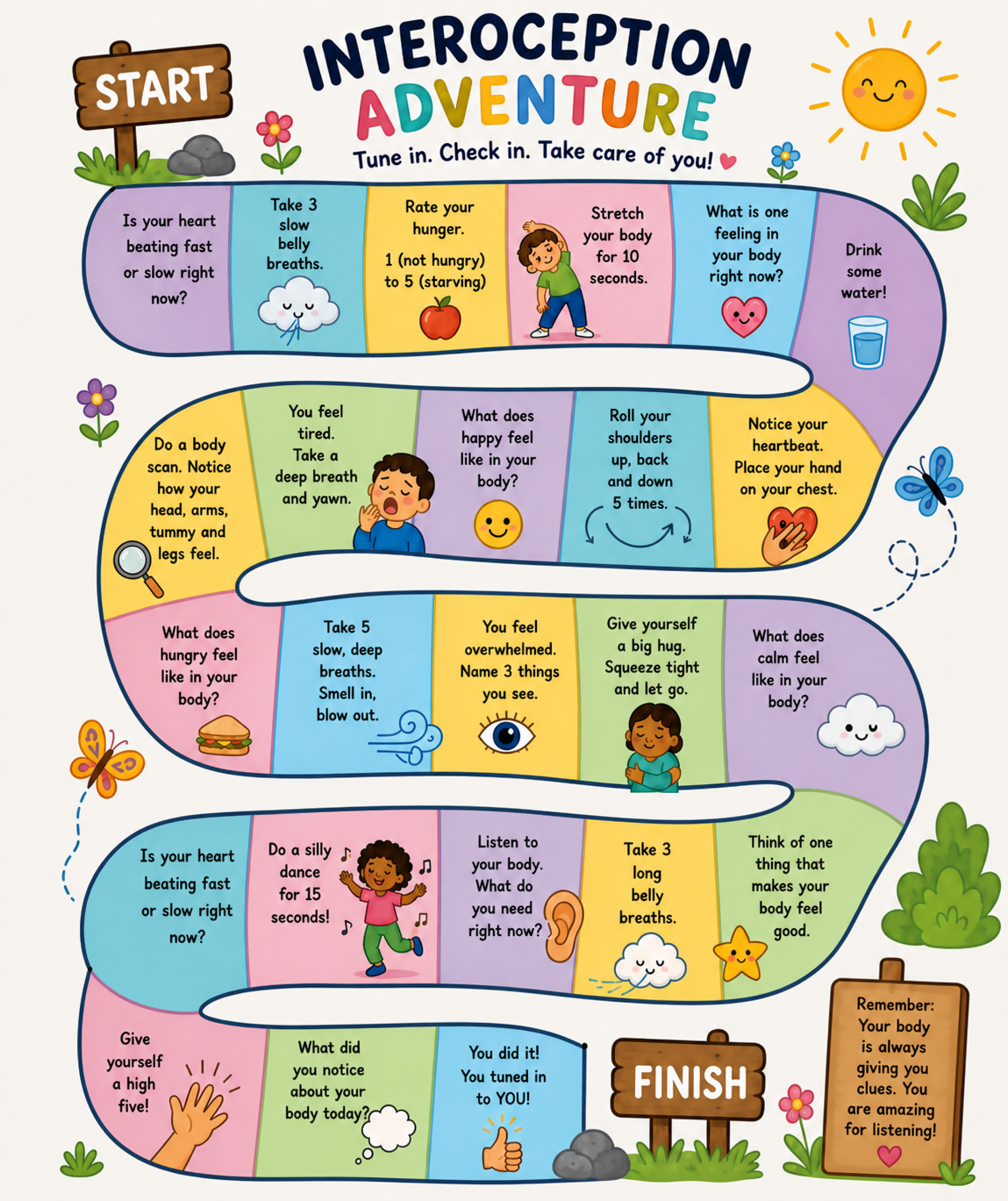 OT Designed - Interoception Adventure Boardgame Digital Download