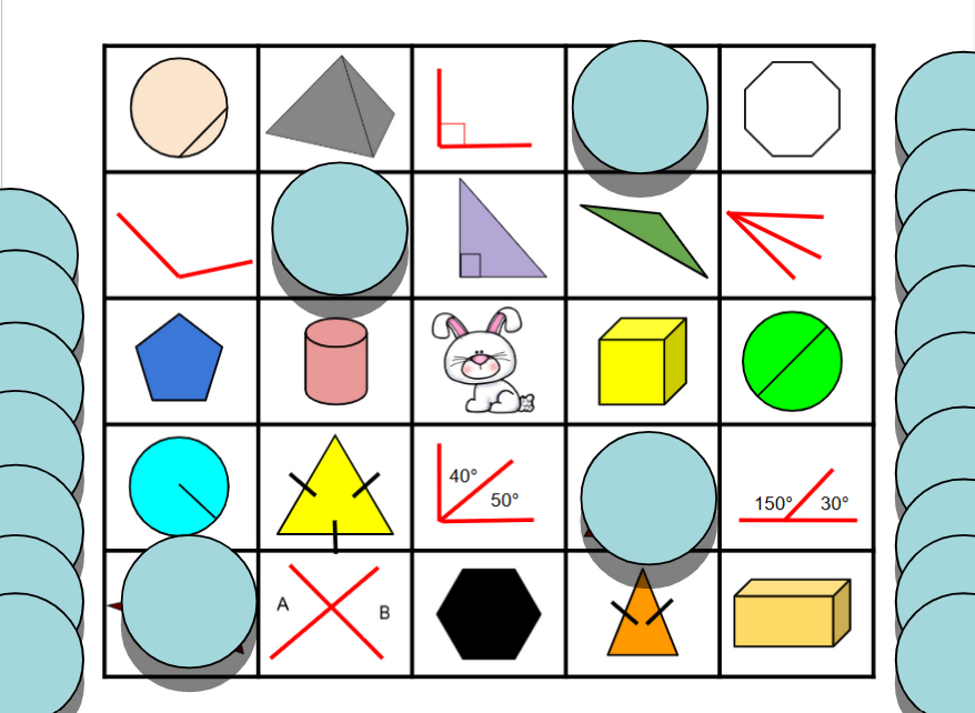 Easter-Themed Geometry Bingo - Digital and Printable
