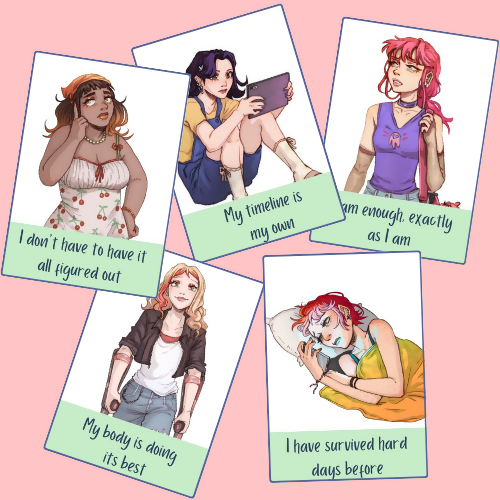 Neurodivergent Teen Self-Compassion Cards | Autism, ADHD, AuDHD | Digital