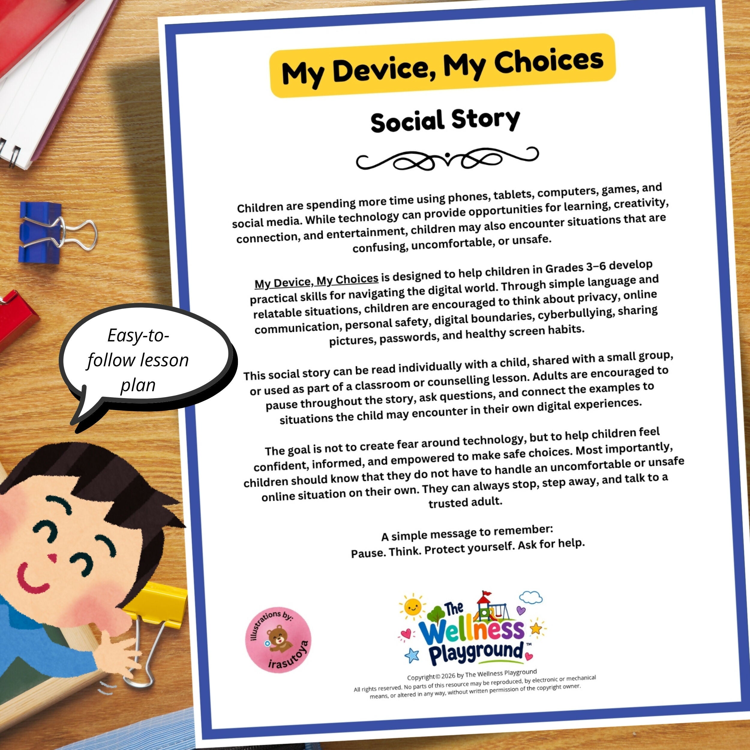 Digital Safety & Internet Safety Social Story | Screen Time Lesson for Kids