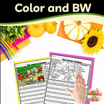 Fall Autumn 1st Grade Narrative Writing Journal Picture Prompts Writing Center