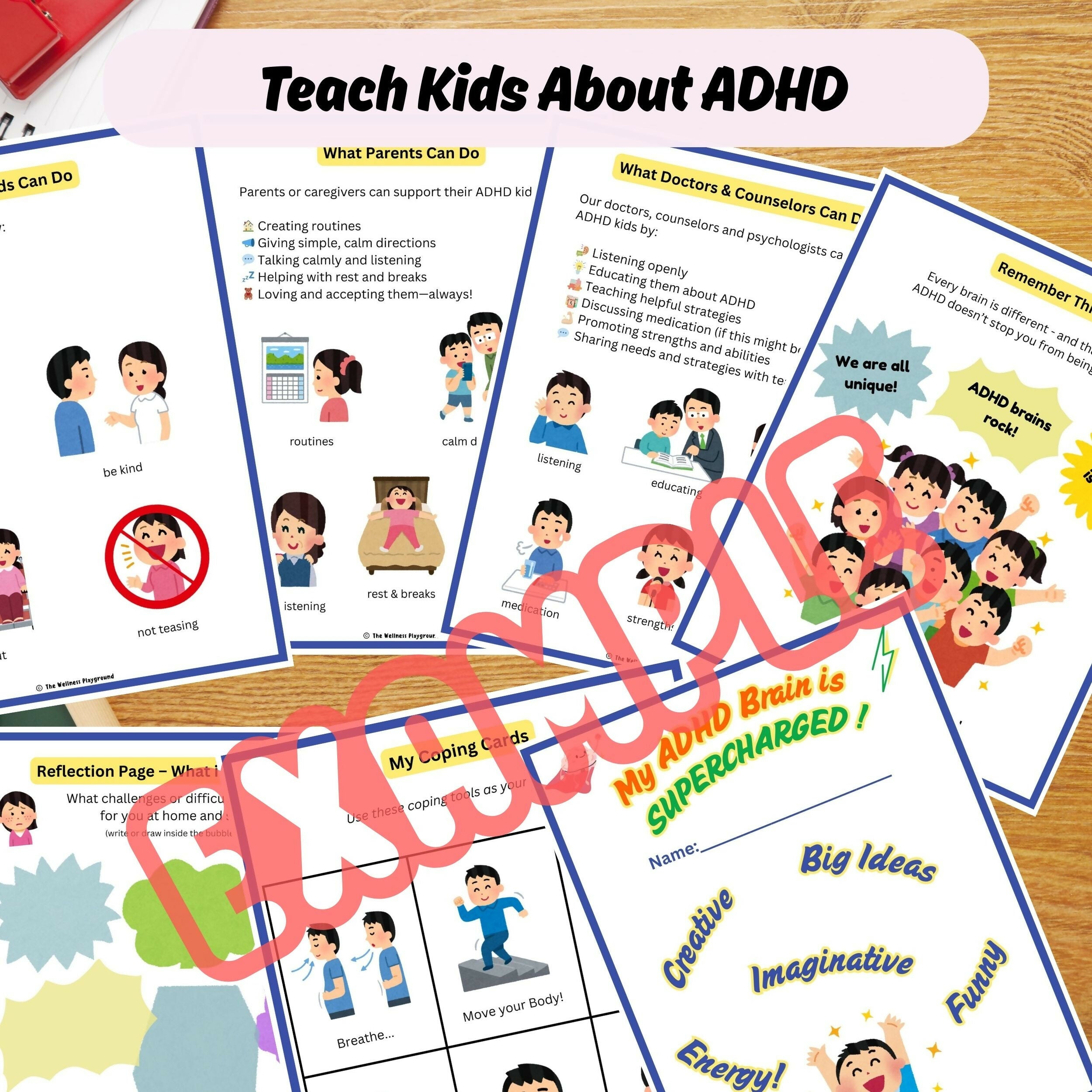 ADHD guide lesson for kids families teachers | ADHD social story