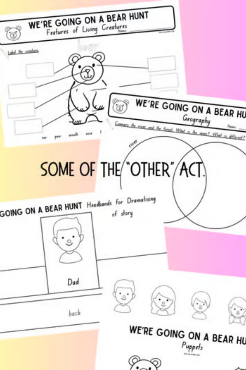 We'reGoing on a Bear Hunt Story Activities