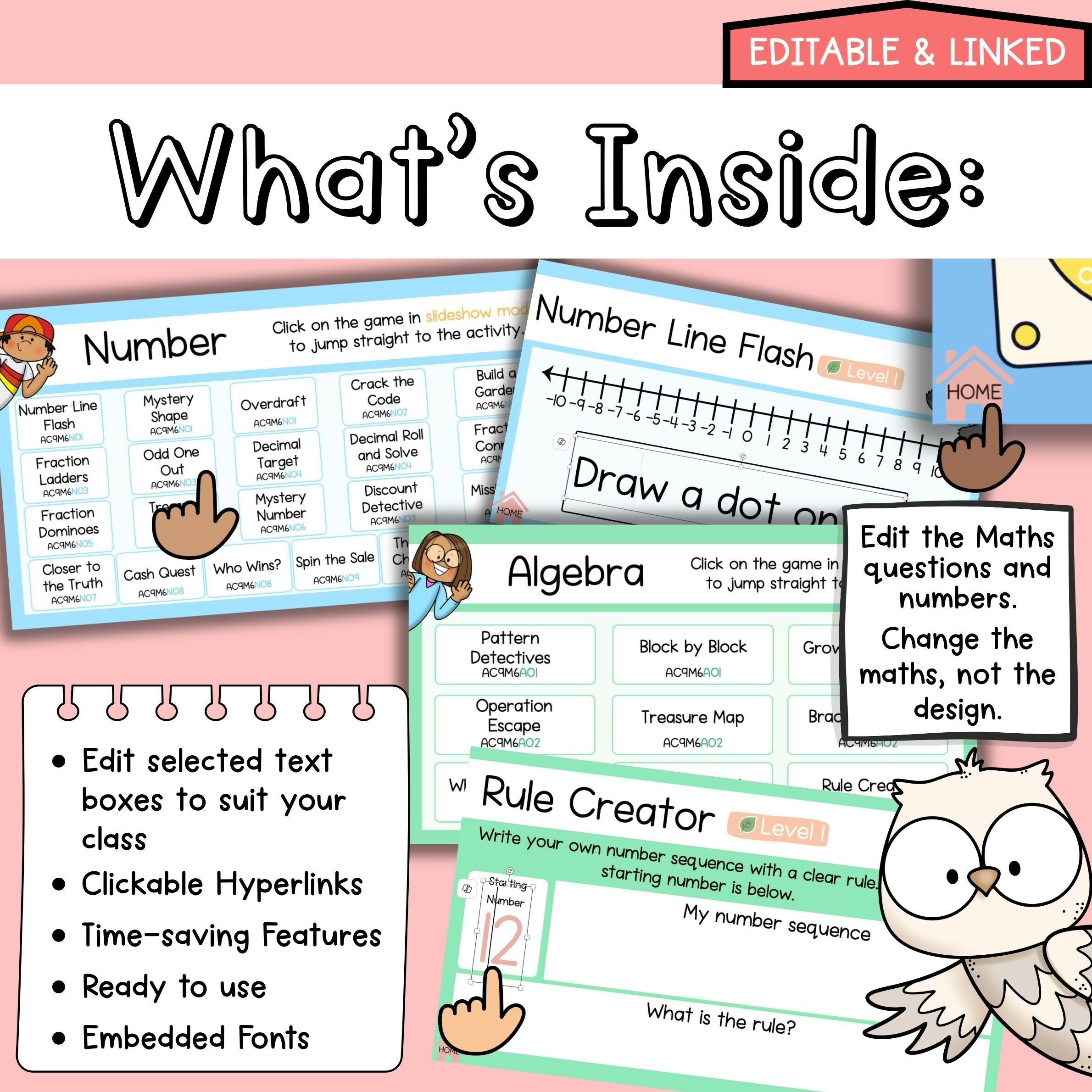 Year 6 Maths Warm Ups I All Content Strands I Australian V9