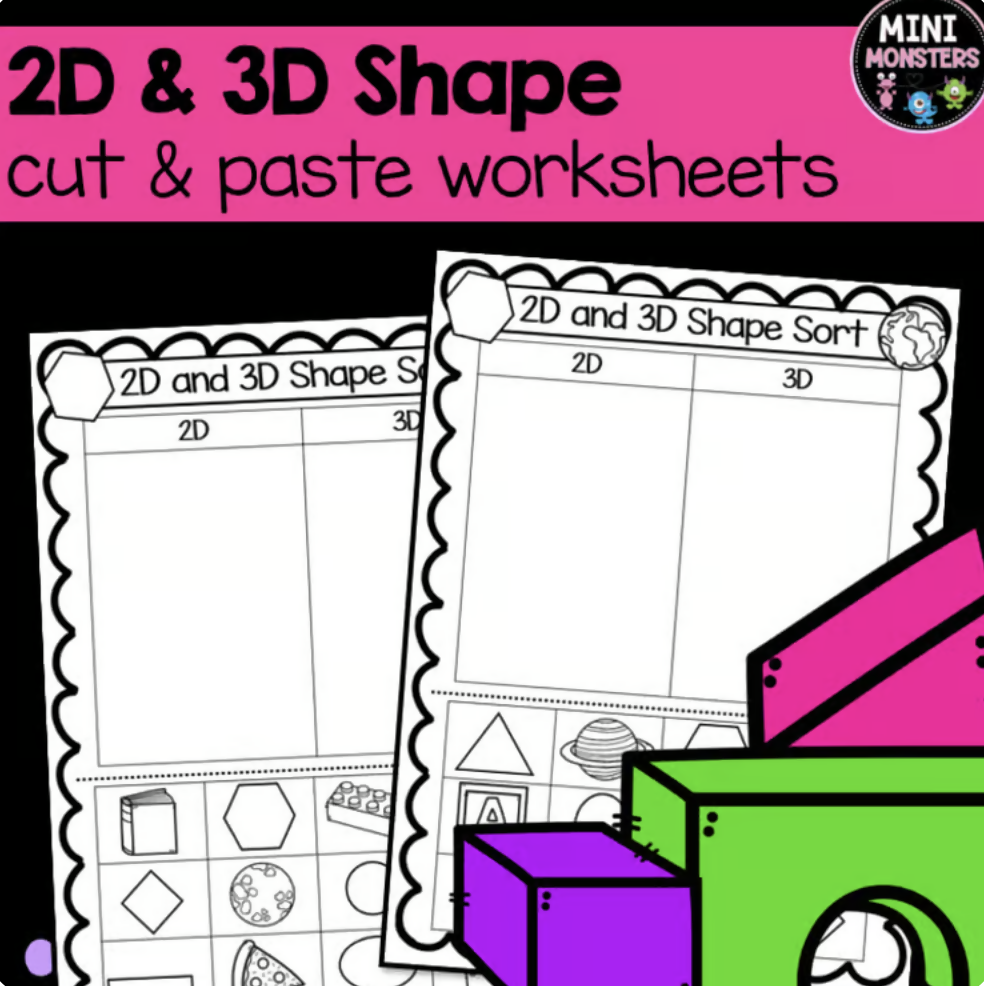 Sorting 2D and 3D Shapes | Prep Foundation Year 1 | Australian Curriculum