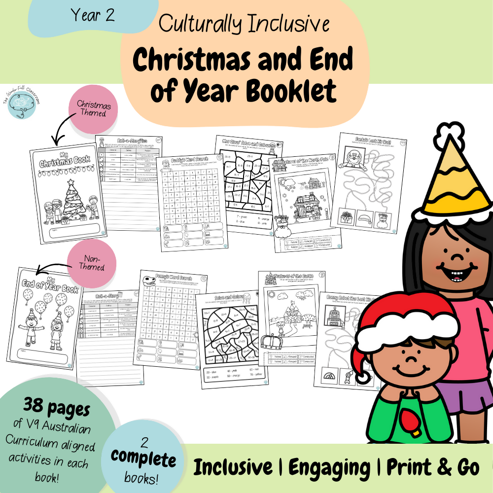 Year 2 - Culturally Inclusive Christmas and End of Year Booklet
