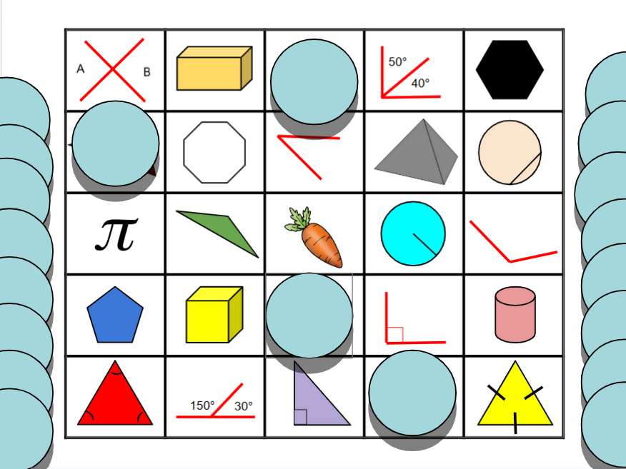 Easter-Themed Geometry Bingo - Digital and Printable