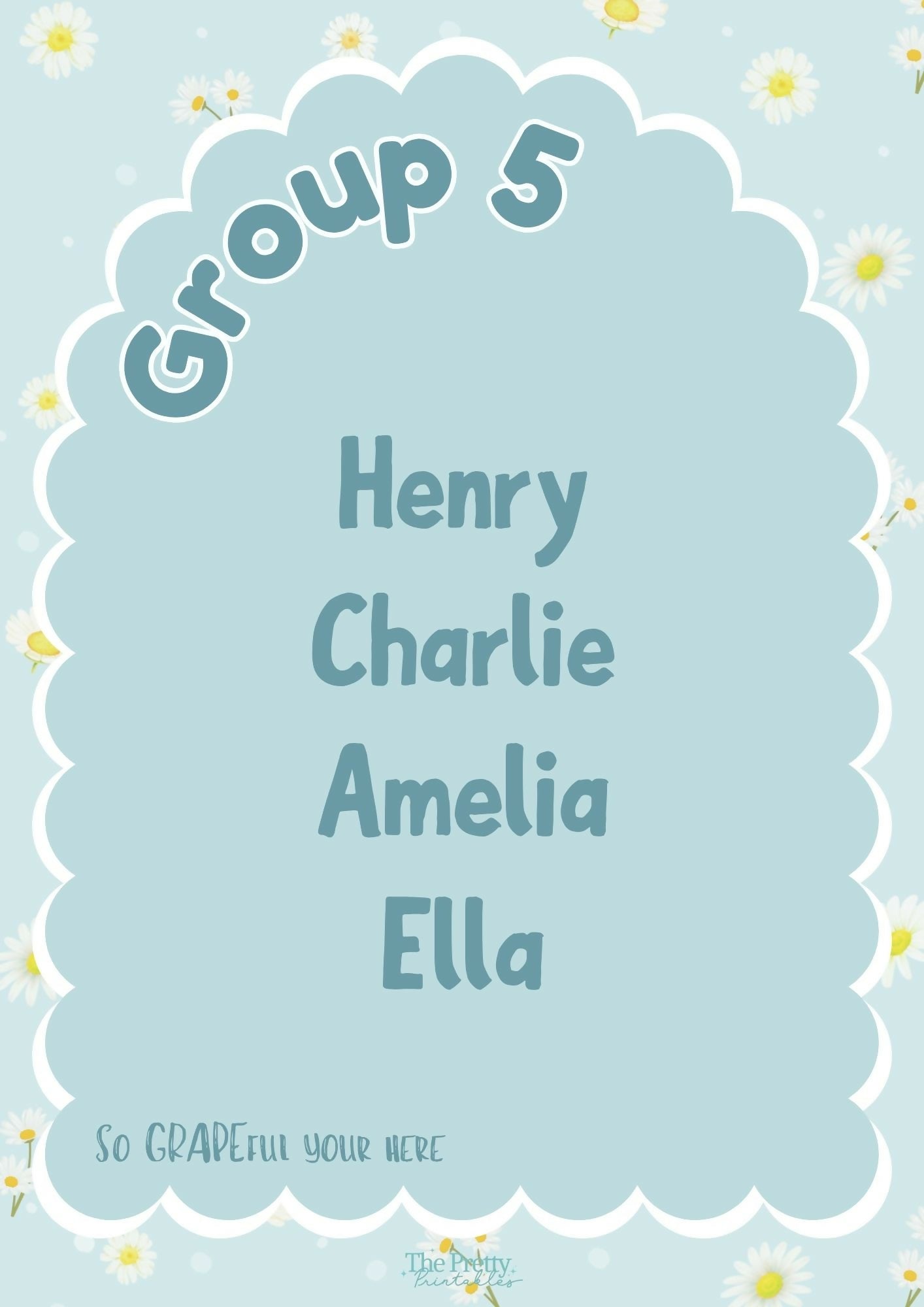 Classroom Group Posters - Berry Sunday Decor