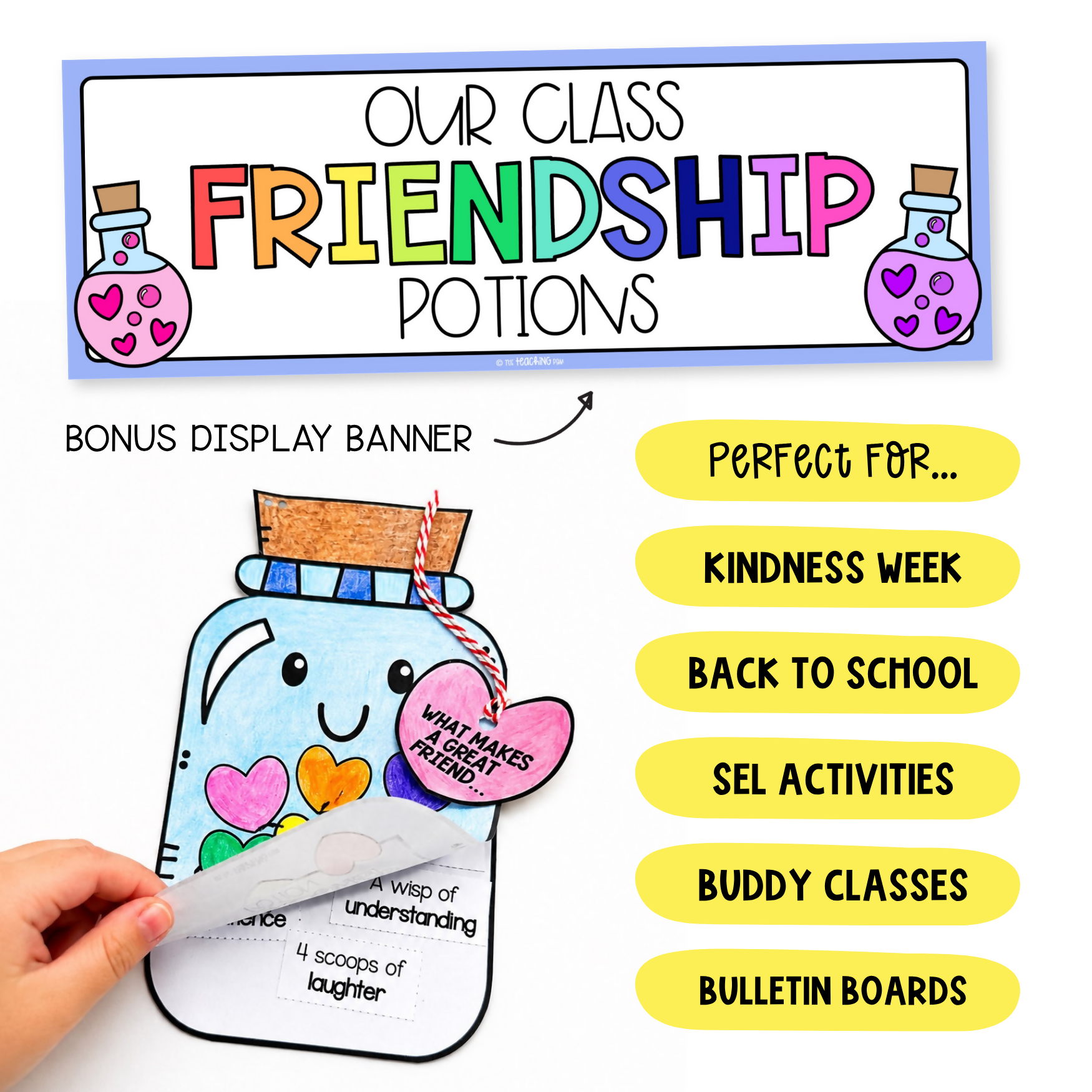 Friendship Potion Craft & Display | Back to School Craft & Procedural Writing Activity