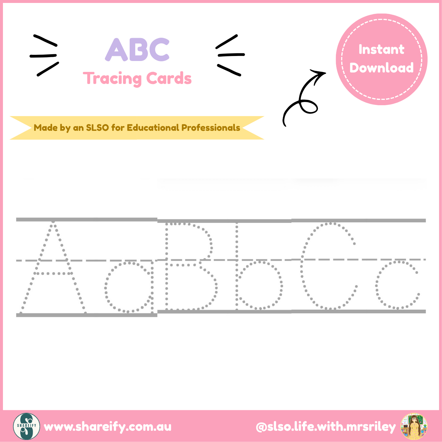 ABC - Tracing Cards
