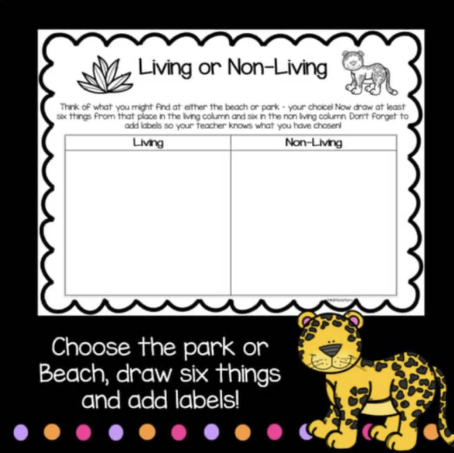 Living and Non-Living Things | Year One Science Worksheets | Australian Curriculum Aligned