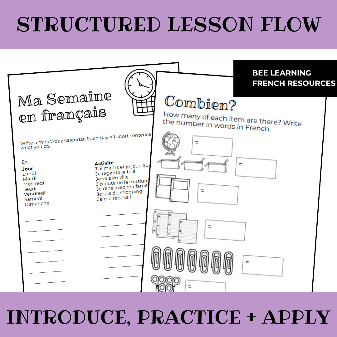 Beginner French Starter Bundle | French Vocabulary & Activities