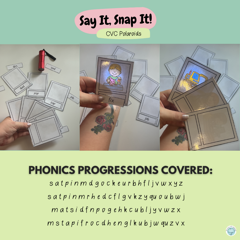 Say It, Snap It | Hands-On Phonics Polaroids | Progression-Aligned Decoding