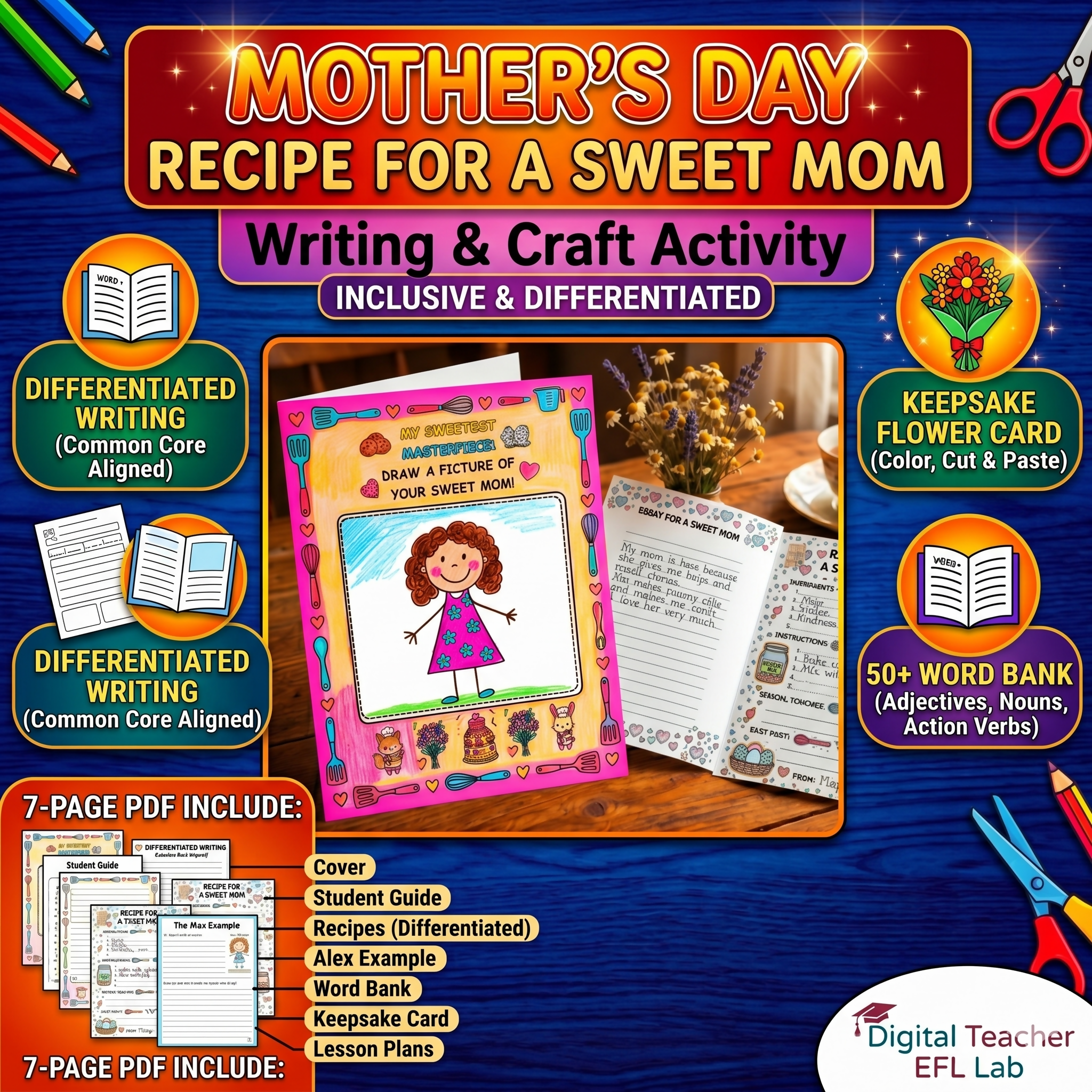 Mother’s Day Recipe for a Sweet Mom: Craft Activity, Flowers & Inclusive Gift