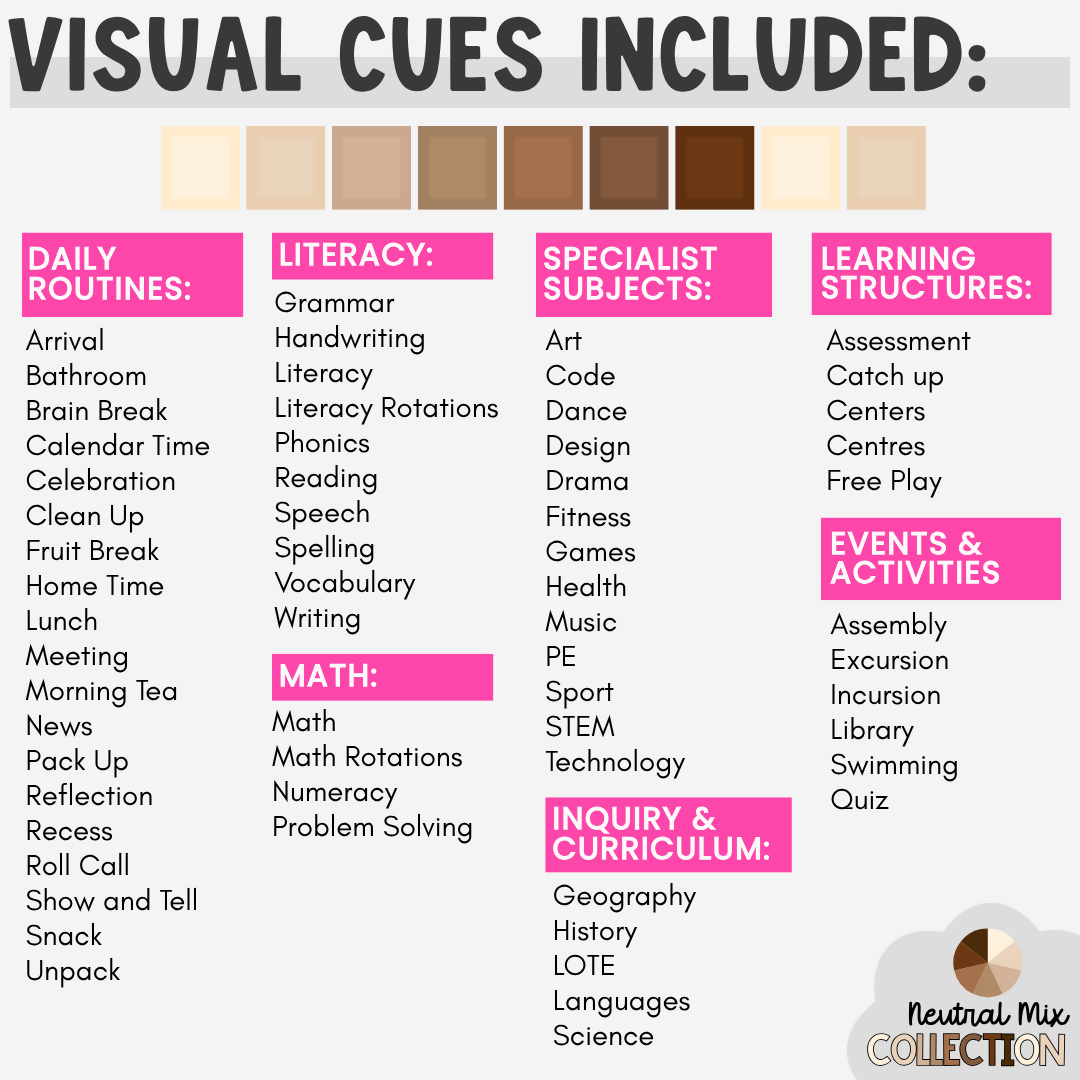 Visual Timetable & Daily Schedule | Editable Routines & Classroom Display Cards