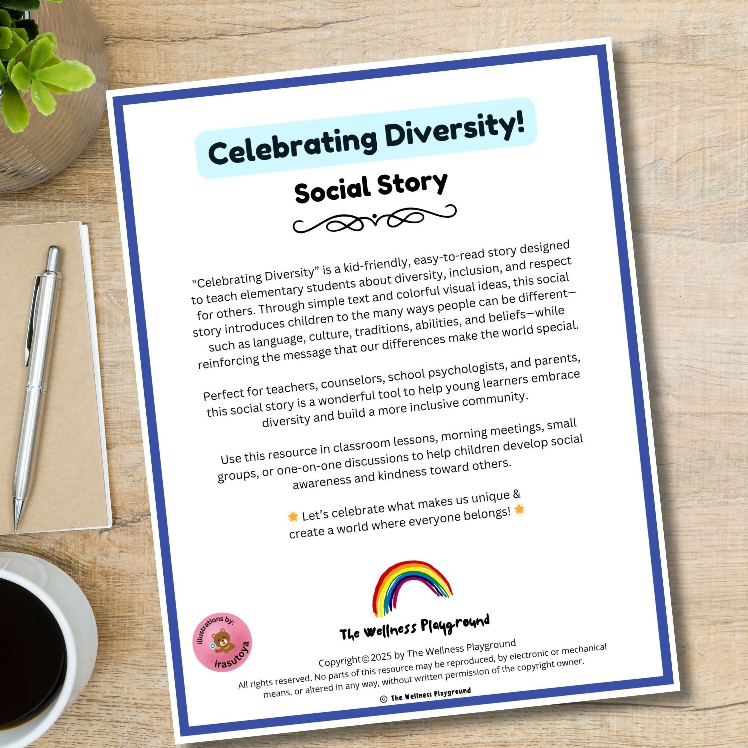 Celebrating Diversity Social Story | Neurodiversity Lesson for Elementary