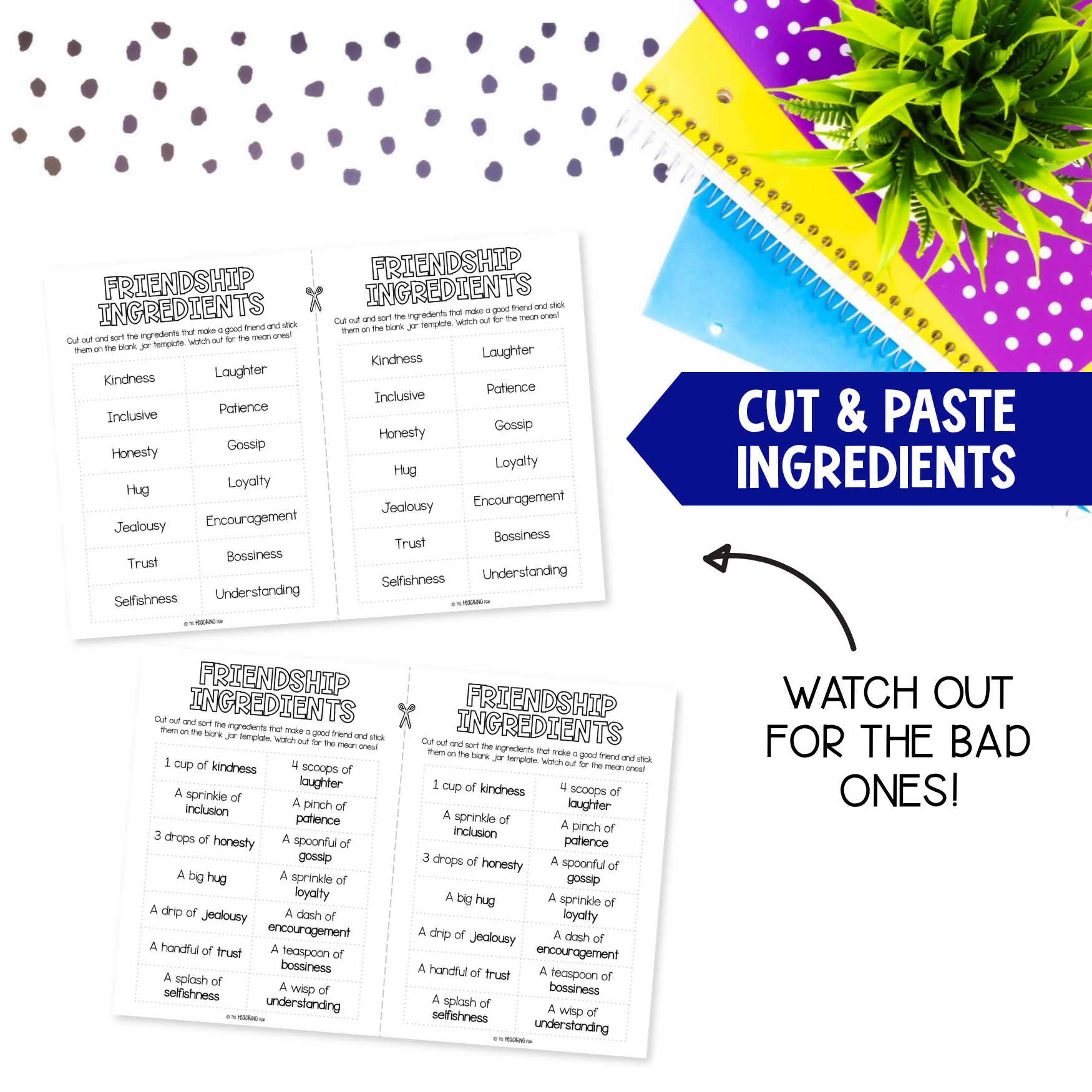 Friendship Potion Craft & Display | Back to School Craft & Procedural Writing Activity