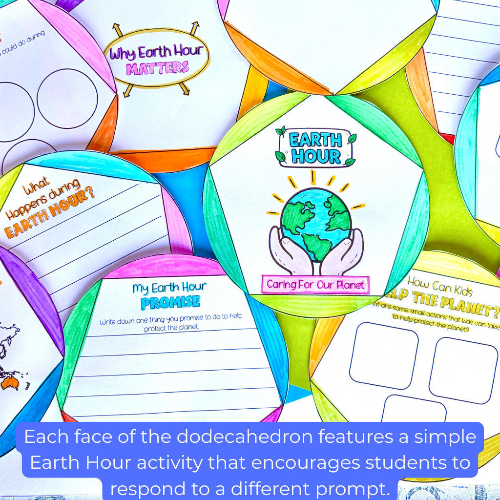 Earth HOUR Docecahedron 3D Craft