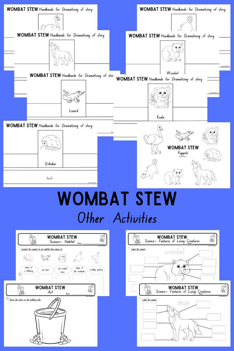 Wombat Stew Story Activities