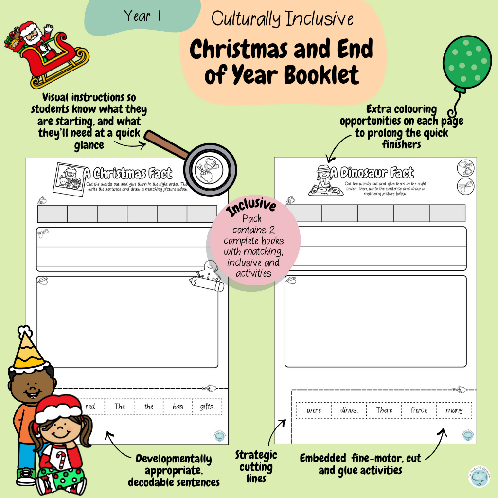 Year 1 - Culturally Inclusive Christmas and End of Year Booklet