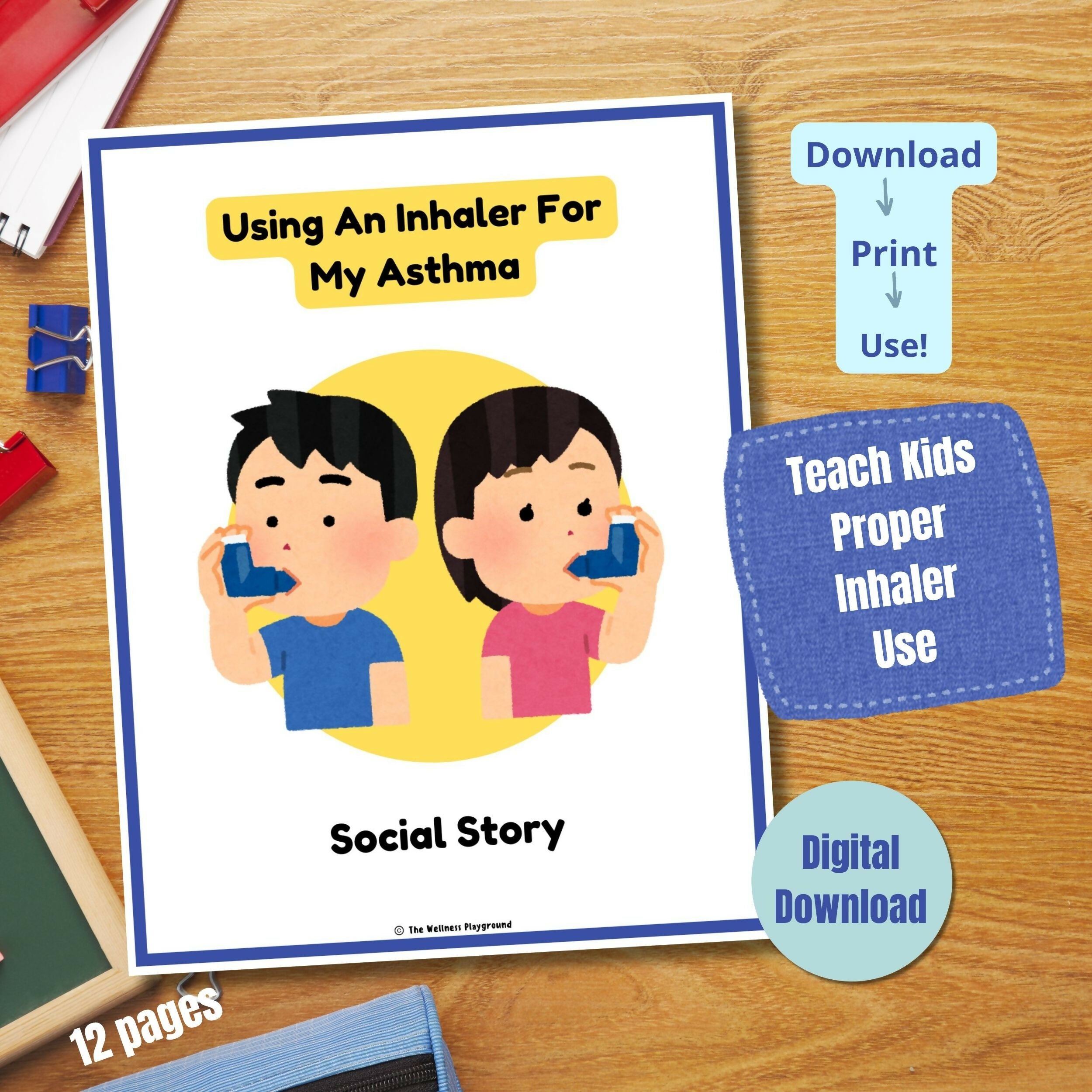 Asthma Social Story for Kids | Using My Inhaler or Puffer