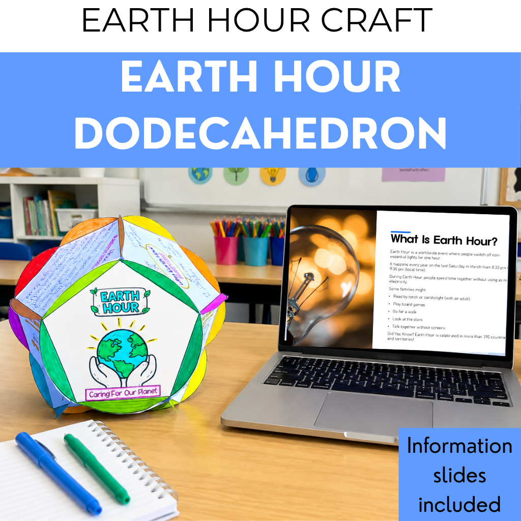Earth HOUR Docecahedron 3D Craft