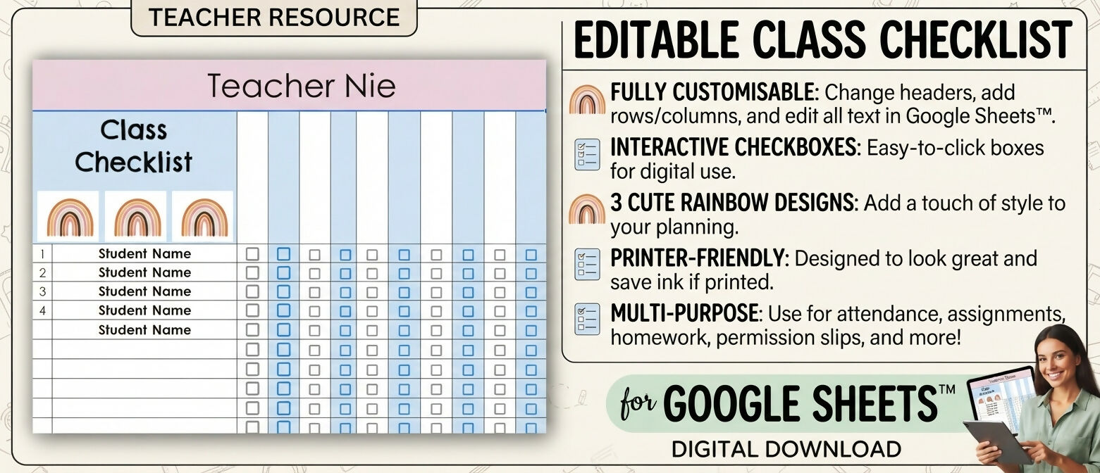 Editable Class List, checklist