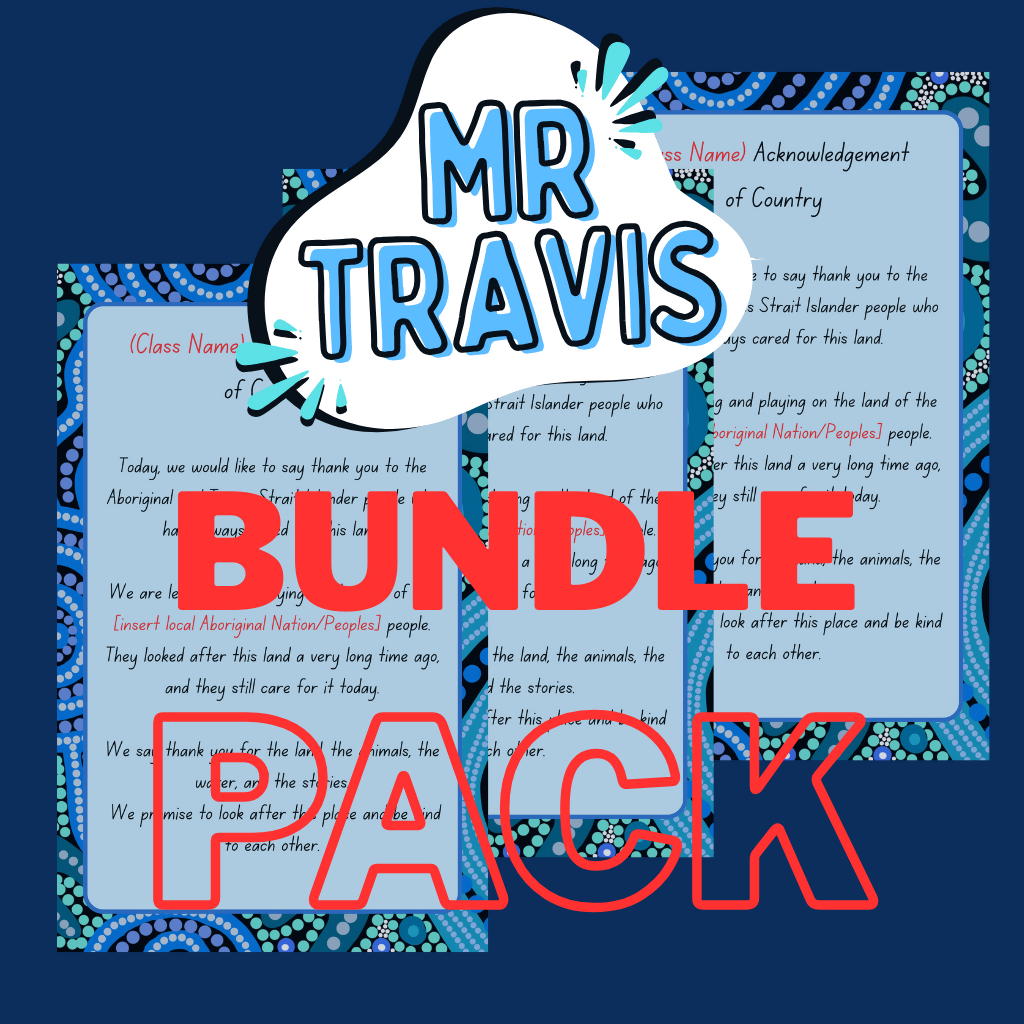 Whole School Bundle (F–6) - Editable Acknowledgement of Country Posters