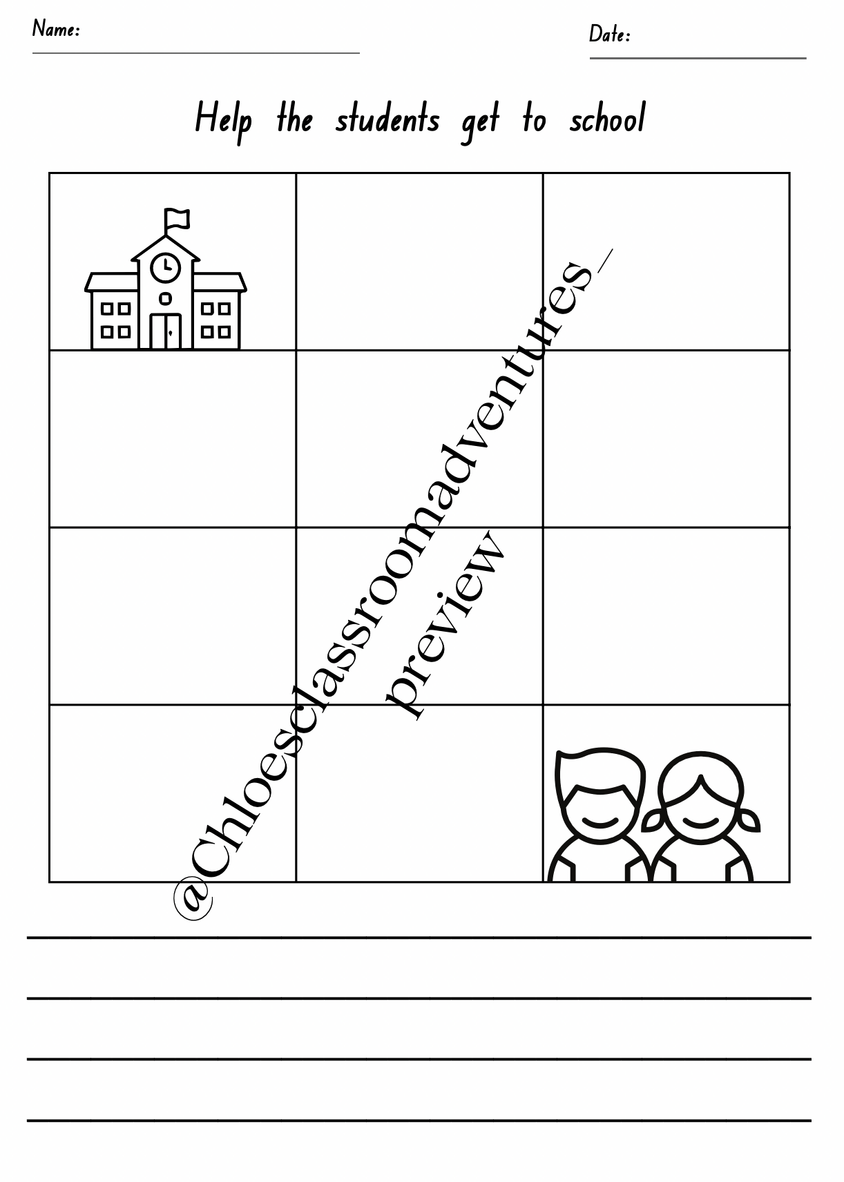 Giving and Following Directions | No Prep Directional Language Activities | Curriculum Aligned