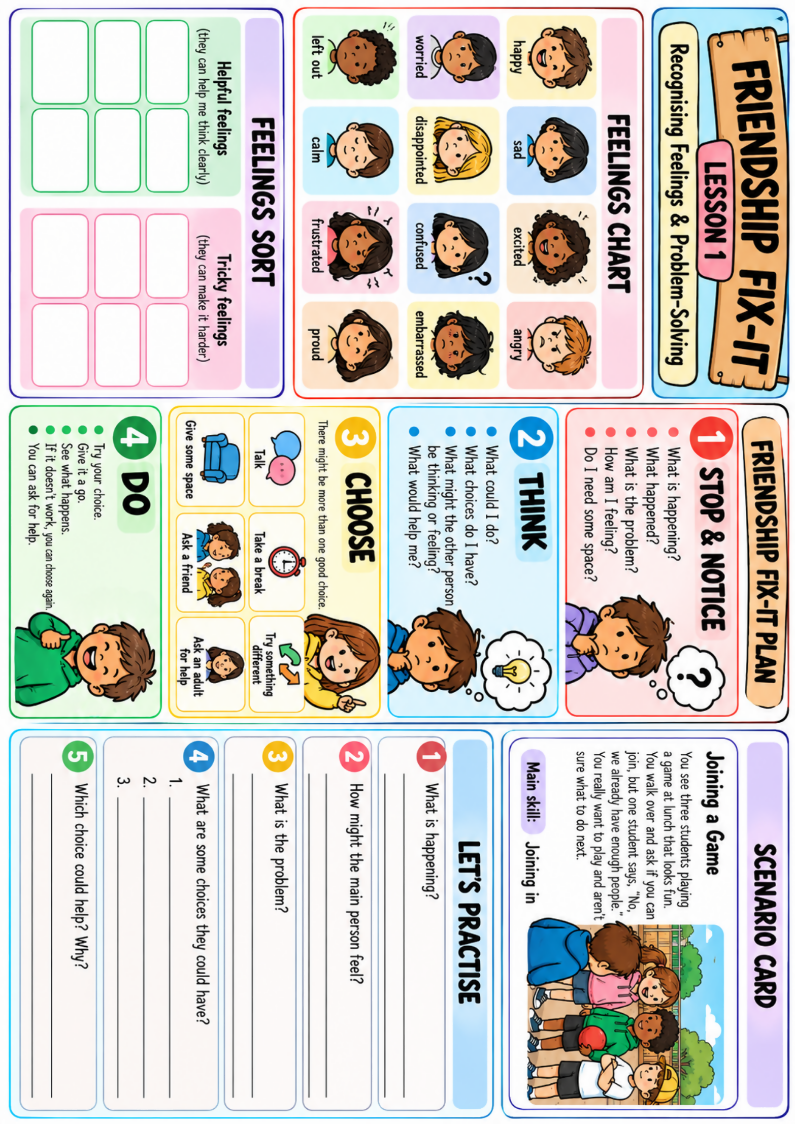 Friendship Fix-It | Social Skills Lessons & Activities for Primary Students