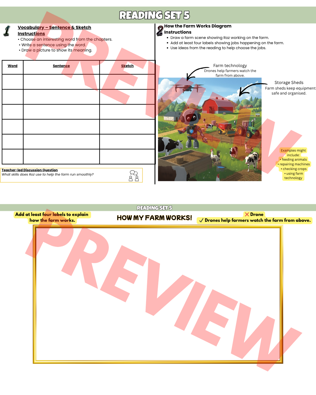 The Wild Robot Escapes Novel Study Unit | Comprehension Questions, Worksheets & Activities | Grades 3–6