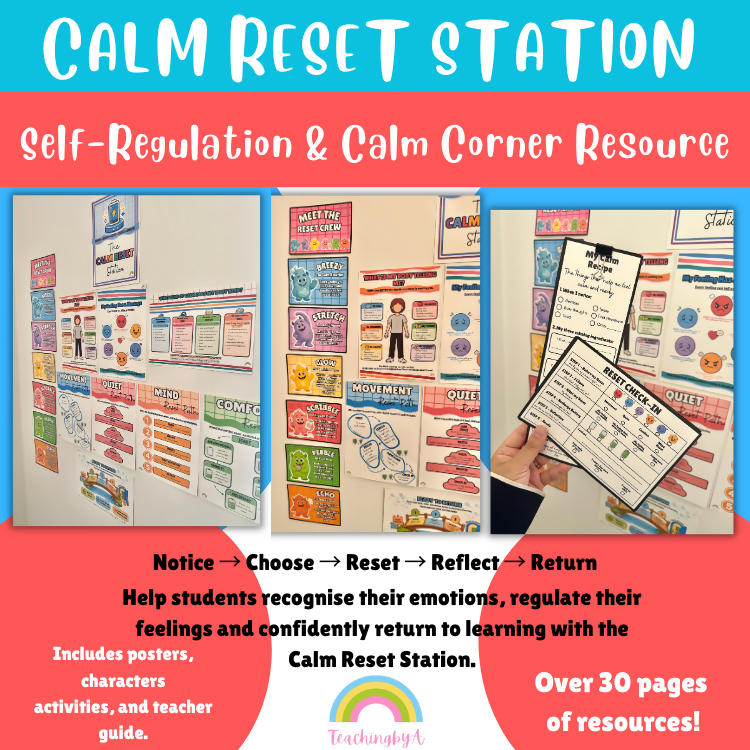 Calm Reset Station | Self-Regulation & Calm Corner Resource | SEL & Wellbeing