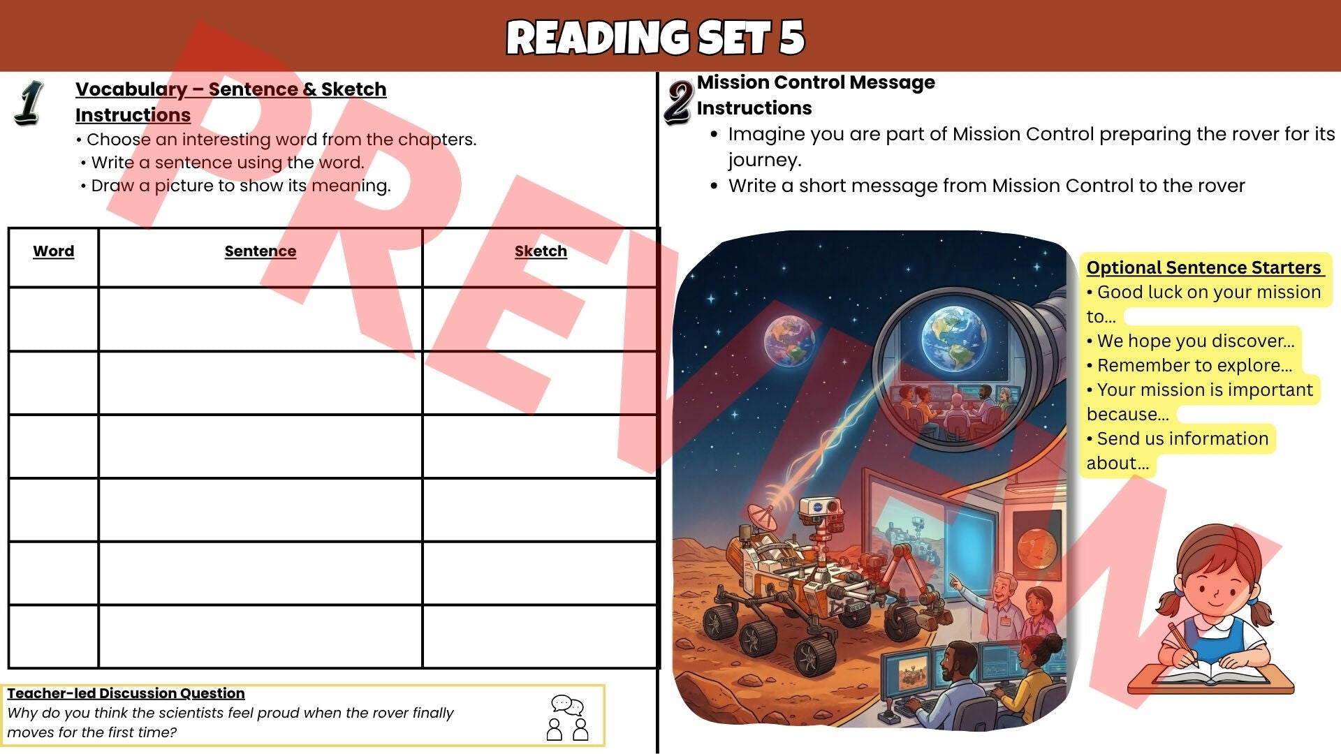 A Rover’s Story Novel Study Unit | Comprehension Questions, Vocabulary & Activities | Grades 3–6