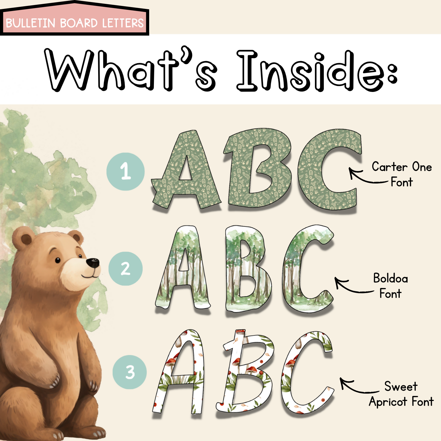 Forest Friends Back to School Bundle I Woodland Pack Decor