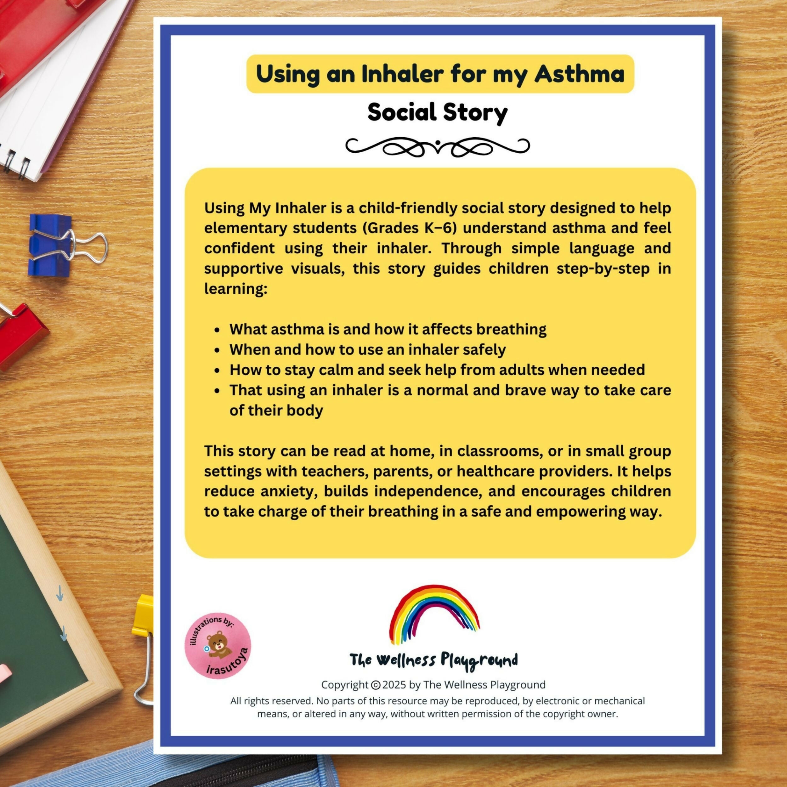 Asthma Social Story for Kids | Using My Inhaler or Puffer
