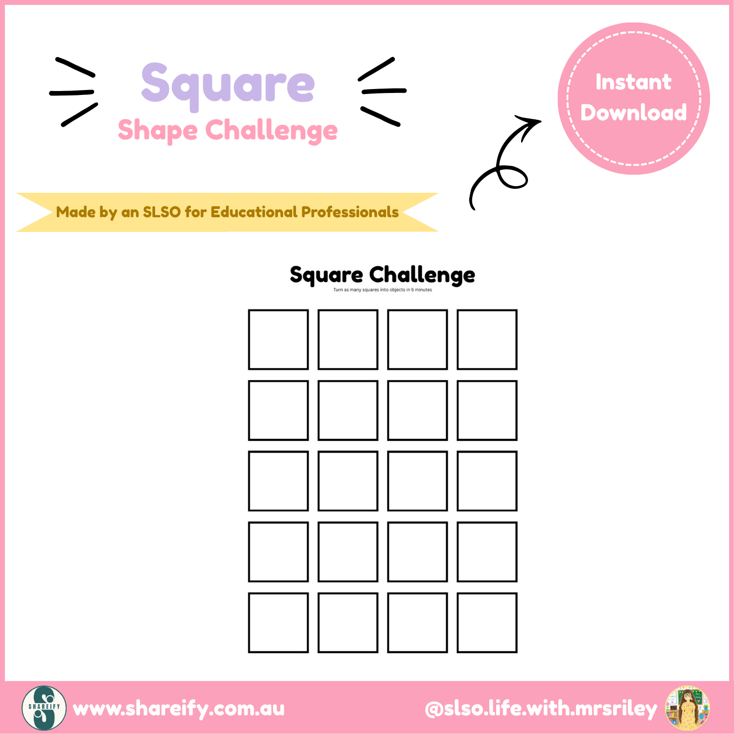 Square Shape Challenge