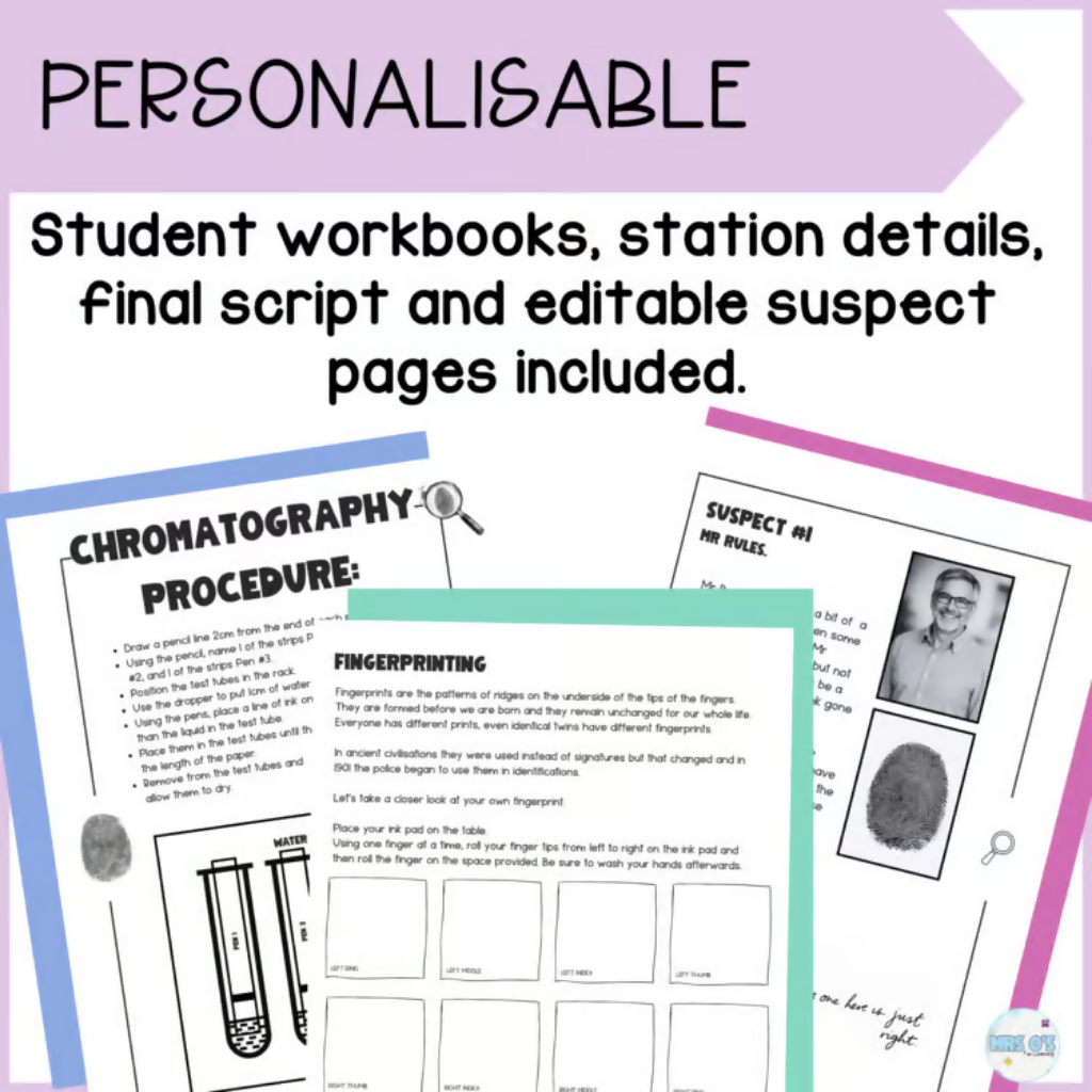 Forensic Science Crime Scene Activity - Whole school or single class.